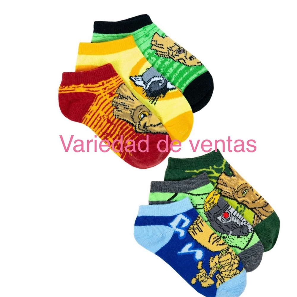 Guardians of the Galaxy Boys Socks, 6-Pack, Sizes S-L